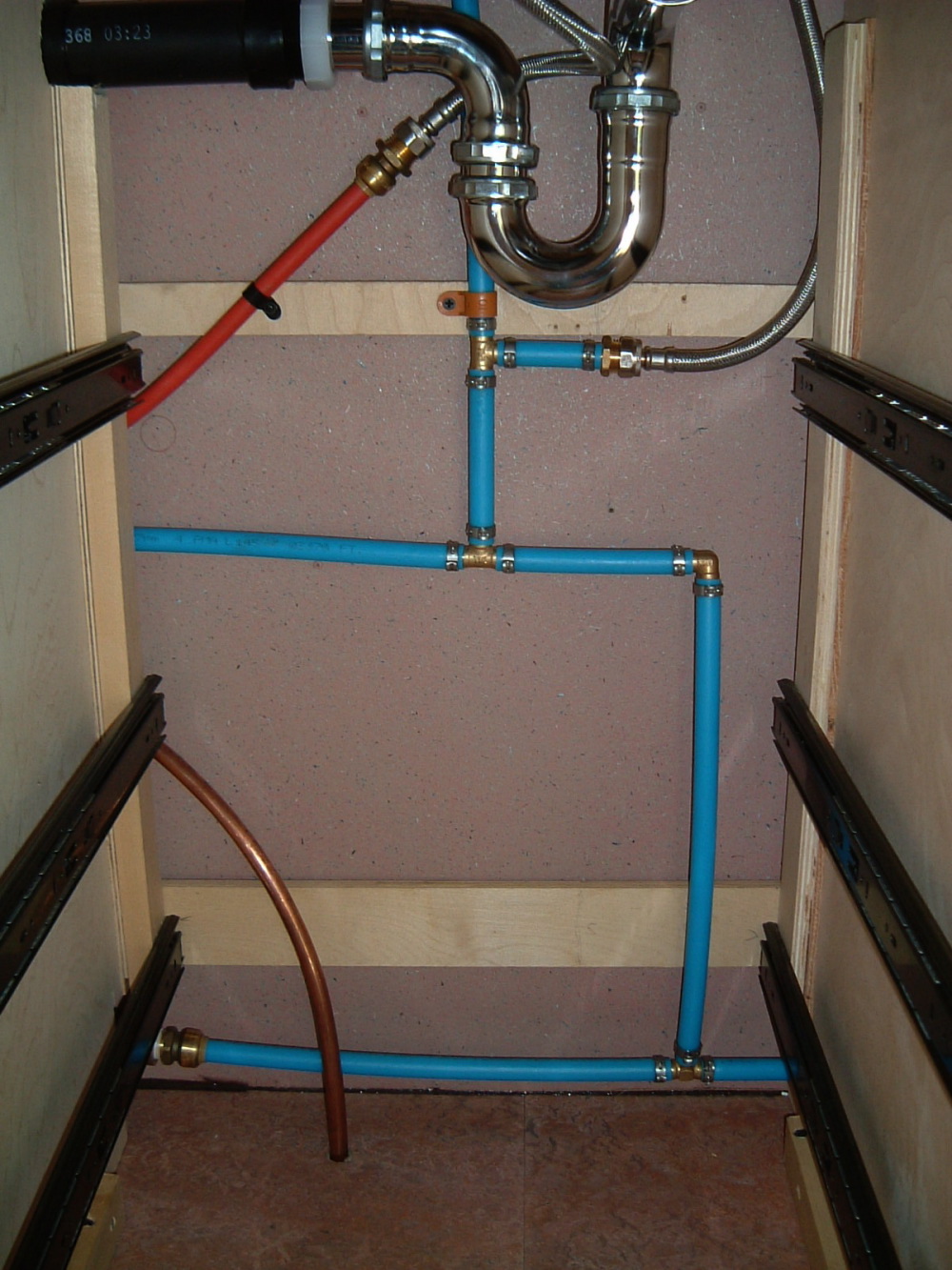Plumbing - Vintage Airstream bathroom sink drain plumbing diagram 